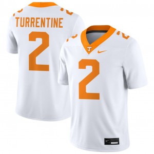 Men Andre Turrentine White University Of Tennessee #2 High School Jersey