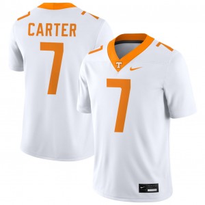 Men Arion Carter White TN Volunteers #7 Official Jerseys