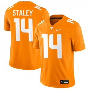 Men Braylon Staley Tennessee Orange UTK #14 Player Jerseys