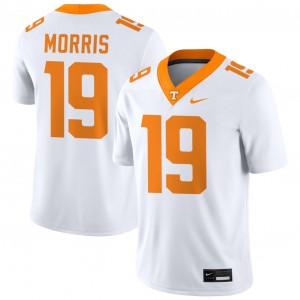 Men Daune Morris White TN Vols #19 Stitched Jersey