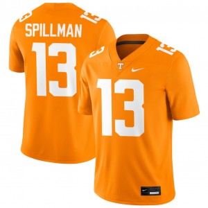Men Edwin Spillman Tennessee Orange University Of Tennessee #13 University Jersey