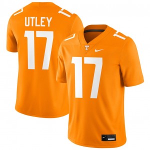 Men Ethan Utley Tennessee Orange Tennessee Volunteers #17 Embroidery Jersey