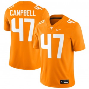 Men Isaiah Campbell Tennessee Orange Vols #47 Embroidery Jersey
