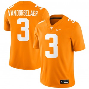 Men Jack Van Dorselaer Tennessee Orange Vols #3 Alumni Jersey