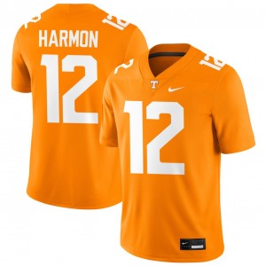 Men Jaedon Harmon Tennessee Orange The Volunteer State #12 Replica Jerseys