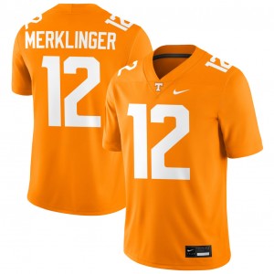 Men Jake Merklinger Tennessee Orange Vols #12 2025-26 Jersey
