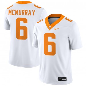 Men Jalen McMurray White Tennessee Vols #6 2025-26 Jersey