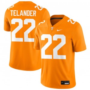 Men Jeremiah Telander Tennessee Orange University Of Tennessee #22 Stitched Jerseys
