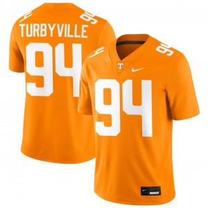 Men Josh Turbyville Tennessee Orange Tennessee Vols #94 Game Jersey