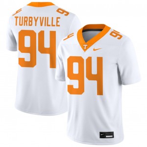 Men Josh Turbyville White Tennessee #94 Game Jerseys