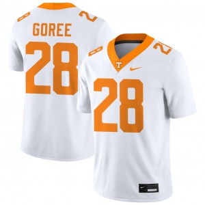 Men Marcus Goree Jr. White Tennessee #28 High School Jerseys