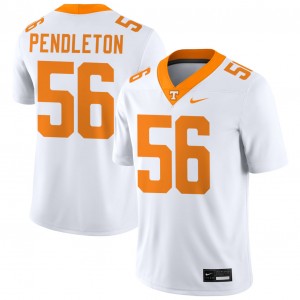 Men Sam Pendleton White TN #56 Game Jerseys