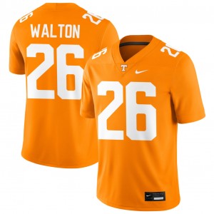 Men Sidney Walton Tennessee Orange Tennessee #26 Embroidery Jersey