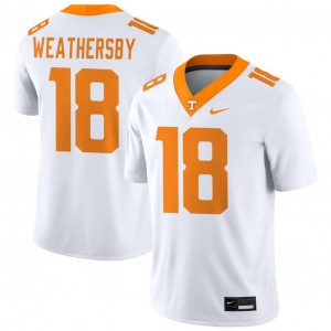 Men Tyree Weathersby White TN Volunteers #18 2025-26 Jersey