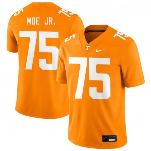 Men Wendell Moe Jr. Tennessee Orange Tenn #75 Embroidery Jerseys