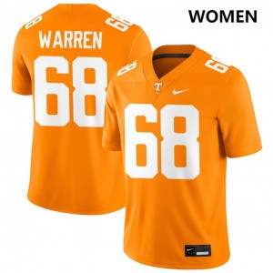 Women Bennett Warren Tennessee Orange Tenn Vols #68 NCAA Jerseys