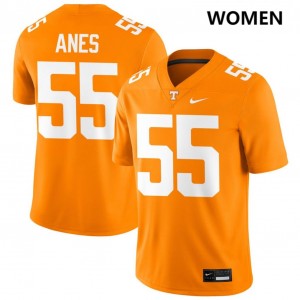 Women Brenden Anes Tennessee Orange Tennessee Vols #55 Game Jersey