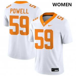 Women Charlie Powell III White University Of Tennessee #59 Alumni Jerseys