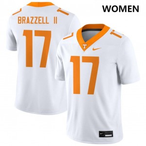 Women Chris Brazzell II White UT Volunteers #17 Alumni Jerseys