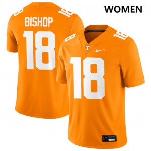 Women DeSean Bishop Tennessee Orange Tenn Vols #18 Alumni Jersey