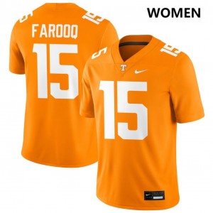Women Edrees Farooq Tennessee Orange Vols #15 Replica Jerseys