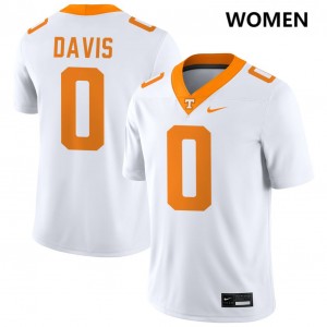 Women Ethan Davis White Tennessee #0 2025-26 Jersey