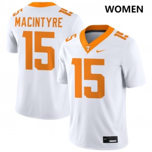 Women George MacIntyre White Tennessee Vols #15 Limited Jersey