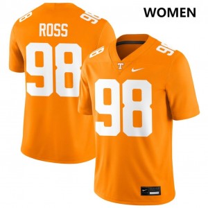 Women Jackson Ross Tennessee Orange Tennessee Volunteers #98 2025-26 Jerseys
