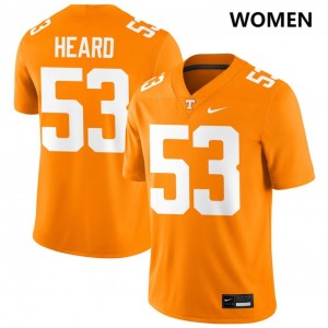 Women Lance Heard Tennessee Orange UT #53 High School Jersey