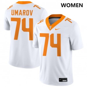 Women Shamurad Umarov White UT Volunteers #74 Embroidery Jersey