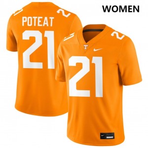 Women Tre Poteat Tennessee Orange Vols #21 High School Jerseys