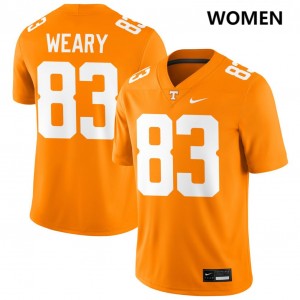Women Trey Weary Tennessee Orange Tenn Vols #83 Player Jerseys