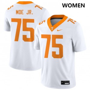 Women Wendell Moe Jr. White Tenn #75 Player Jerseys