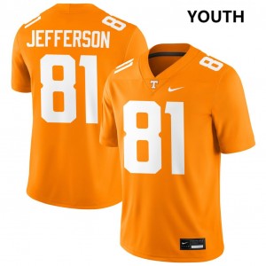Youth Amari Jefferson Tennessee Orange Tennessee Vols #81 Alumni Jersey