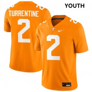 Youth Andre Turrentine Tennessee Orange Tennessee Vols #2 Game Jersey