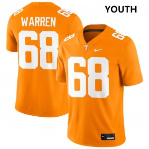 Youth Bennett Warren Tennessee Orange Tennessee Volunteers #68 Player Jersey