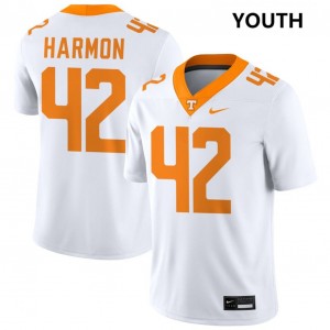 Youth Braylon Harmon White Tenn #42 2025 Jerseys