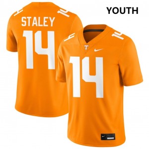 Youth Braylon Staley Tennessee Orange Tennessee #14 High School Jerseys