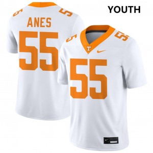 Youth Brenden Anes White Tenn Vols #55 Replica Jersey
