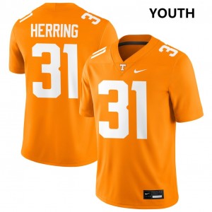 Youth Caleb Herring Tennessee Orange Tenn #31 Game Jersey