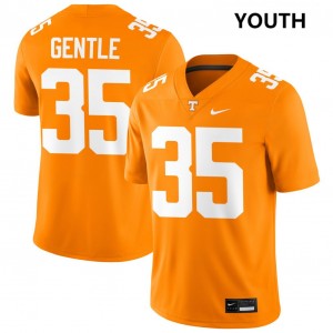 Youth Carson Gentle Tennessee Orange Tennessee Volunteers #35 Replica Jerseys