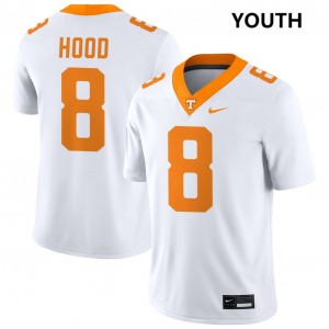 Youth Colton Hood White The Volunteer State #8 2025 Jerseys