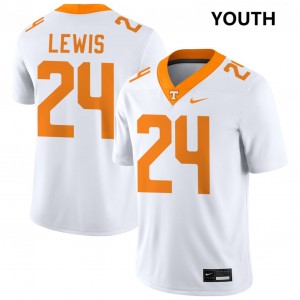 Youth Dylan Lewis White UT Volunteers #24 Alumni Jersey