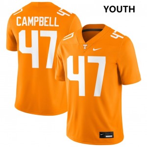 Youth Isaiah Campbell Tennessee Orange Vols #47 Embroidery Jersey