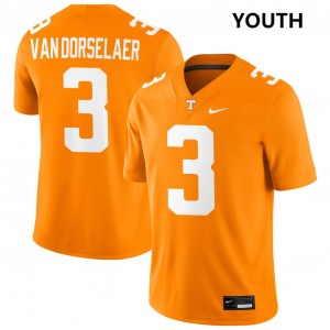 Youth Jack Van Dorselaer Tennessee Orange University Of Tennessee #3 Alumni Jersey