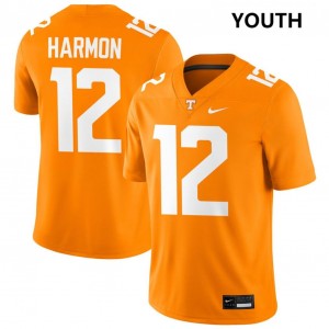 Youth Jaedon Harmon Tennessee Orange Tennessee Volunteers #12 2025-26 Jerseys