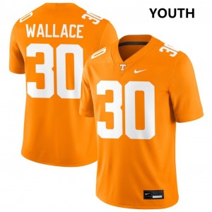 Youth Jamal Wallace Tennessee Orange Tennessee Volunteers #30 2025-26 Jersey