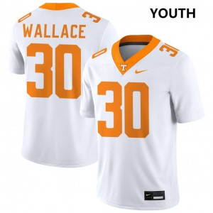 Youth Jamal Wallace White Vols #30 Stitched Jerseys