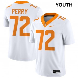 Youth Jesse Perry White TN Volunteers #72 High School Jerseys