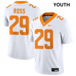 Youth Jordan Ross White Tenn Vols #29 Limited Jerseys